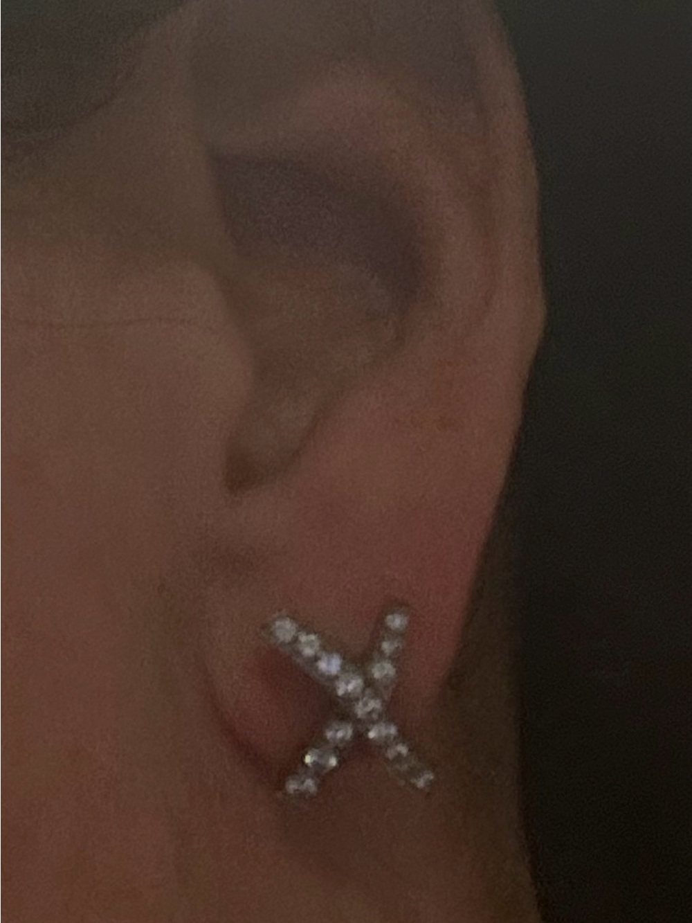 Tiffany & Co Platinum and Diamond Paloma Picasso Graffiti X earrings - Picture 2 of 5